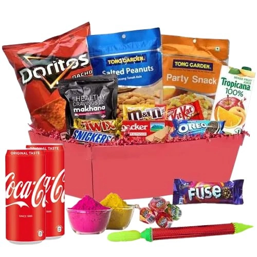 Send festive holiday snack-in x-mas basket to Bangalore, Free Delivery -  redblooms