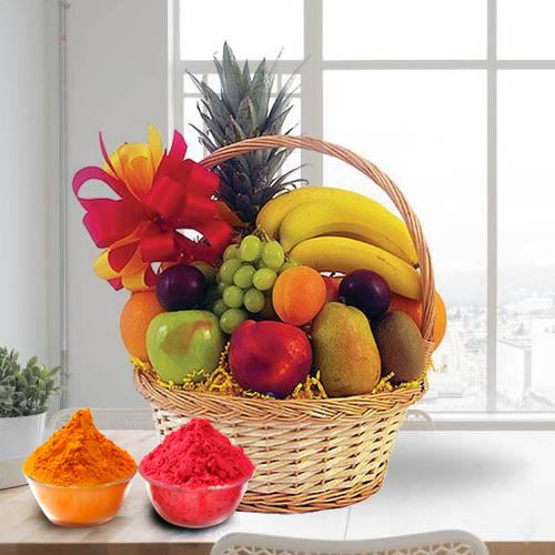 Fresh Fruit Basket 2 Kg To Ahmedabad Free Shipping