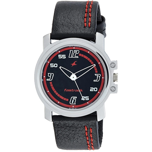 Special Gift in Ahmedabad Typically styled round dial wrist watch for gents from Titan Fastrack