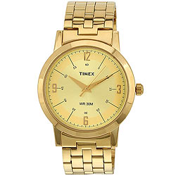 timex watch golden colour