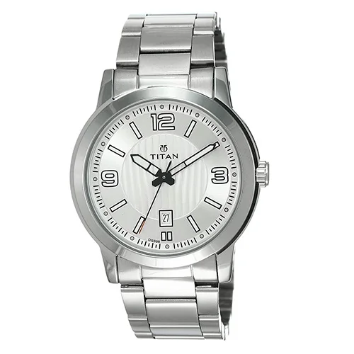 Special Gift in Ahmedabad Jazzy Titan Neo Analog Silver Dial Mens Watch